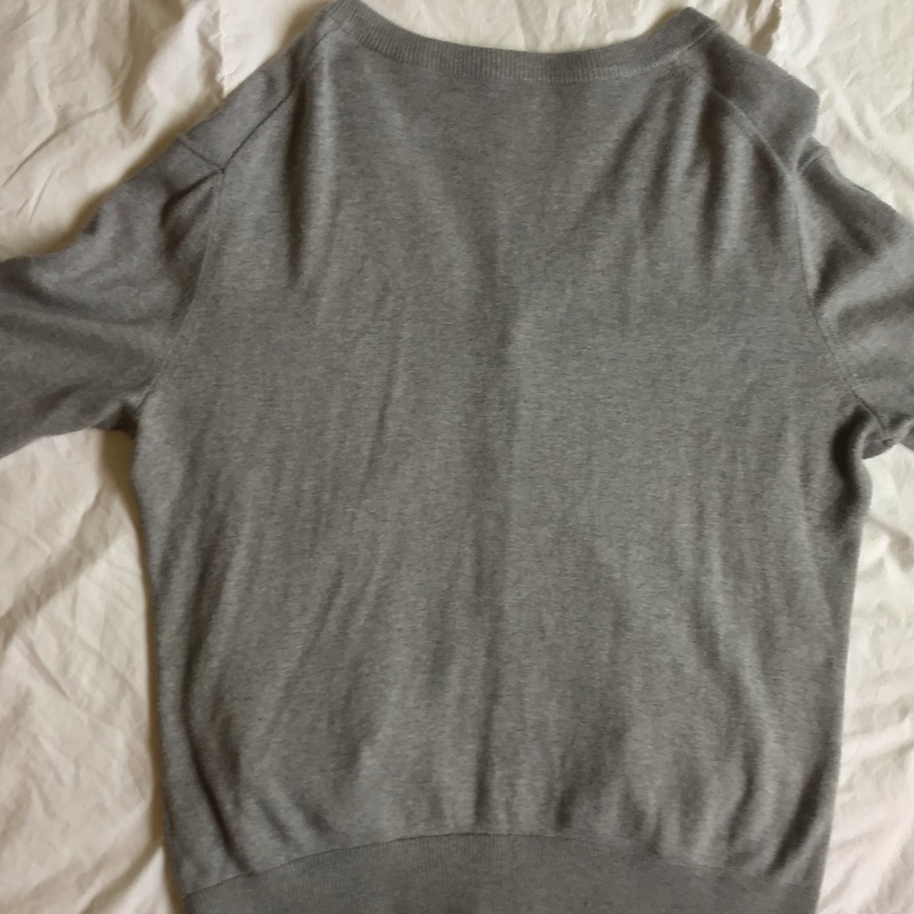 No tag cotton/ cashmere V neck cardigan vintage feel grandpa style - Picture 3 of 4
